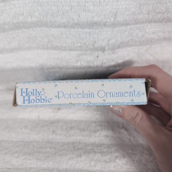 Vtg Holly Hobbie Porcelain Ornaments Set Of 2 2003 Double Sided Tree Decoration - Picture 5 of 8